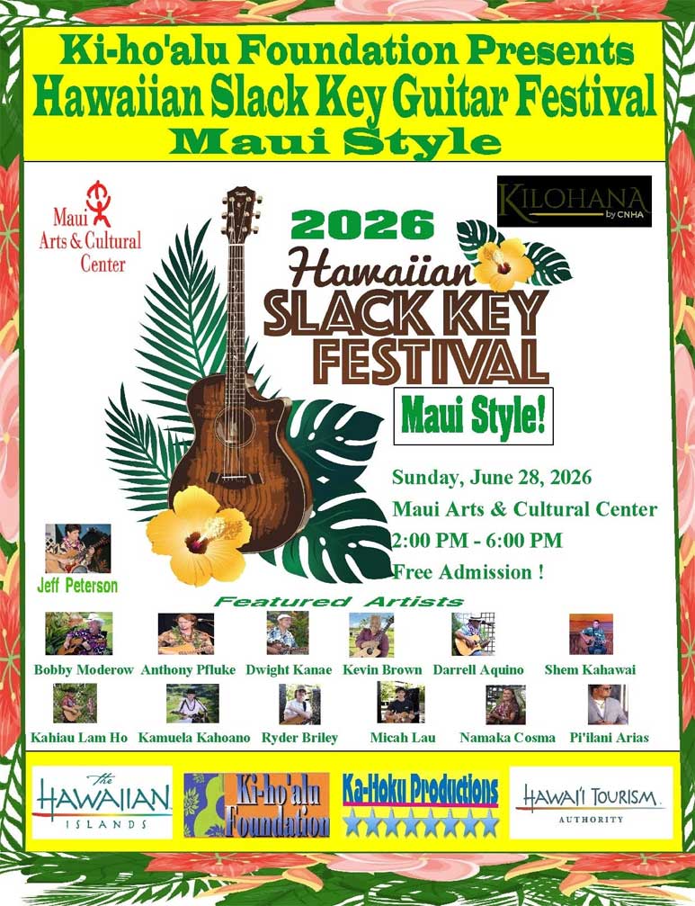 Hawaiian Slack Key Guitar Festival